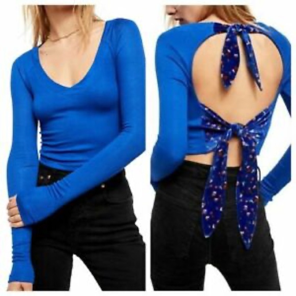 Free People Blue Long Sleeve